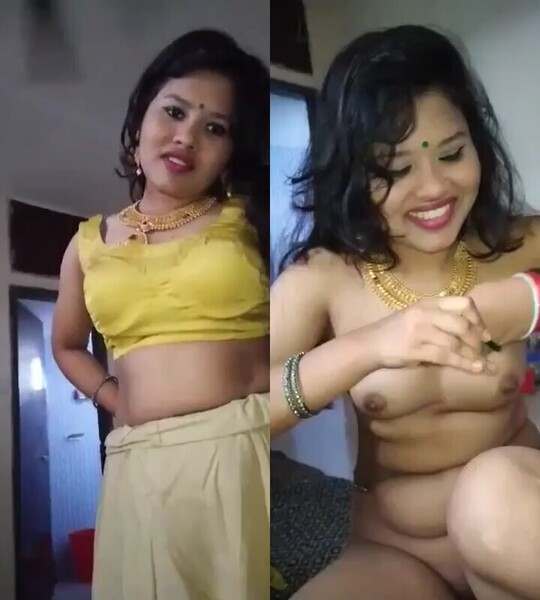 Beautiful new marriage desi xxx bhabi make nude video for bf