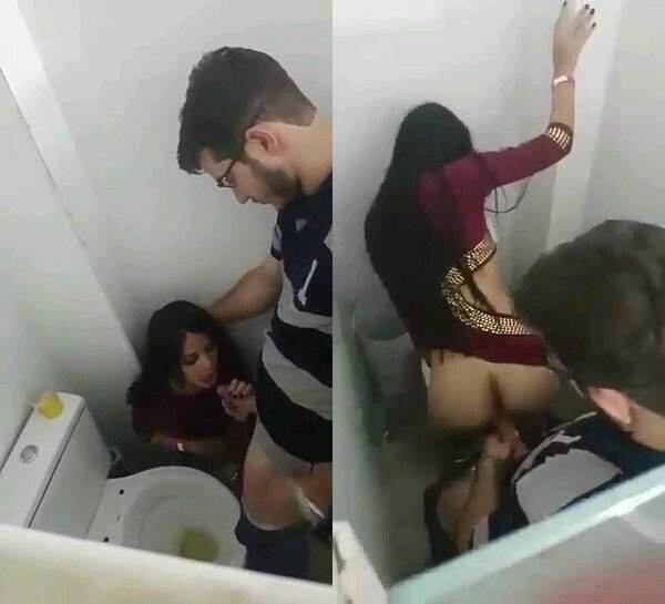 Horny couple xxxcom fucking in public toilet mms