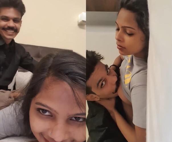 Very beautiful horny lover couple indian gf porn sucking fucking HD